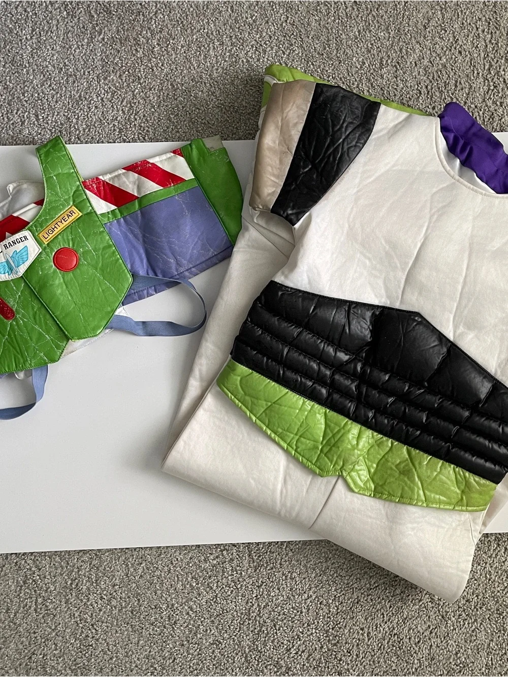 Disney Buzz Lightyear Costume - White, Green & Black Space Ranger Outfit